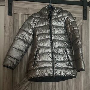 Under Armour Metallic Pewter Puffer Jacket YXL